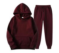Conjunto deportivo de dos piezas para mujer, conjunto de sudadera de felpa con capucha, suéter, pantalones deportivos, ropa deportiva para el ocio, Rd1., XL