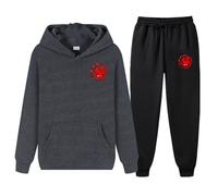 Conjunto deportivo de invierno para hombre Targaryen, sudadera y jogger para mujer, chándal ligero de otoño, conjunto deportivo de 2 piezas, talla grande, para gimnasio y deporte.,Dark Gray-3x_l