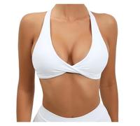 Conjunto Deportivo de Yoga for Mujer, Ropa Interior for Gimnasio, Top Corto, Entrenamiento físico en casa, Baile para Yoga Running Fitness(Coral Red,M)