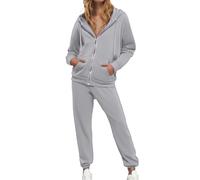 Conjunto Deportivo Hombre Y Mujer Chándales Completo Punto Con Leggins Top Super Terciopelo Beige Interior Impermeable Grande Parejas I Manga 2025 Mama Pink Oversize