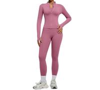Conjunto Deportivo Mujer 2 Piezas Leggins y Top Yoga Conjunto Chandal Verano Secado Rápido Ropa Deportiva Dos Piezas Abrigo y Leggings 3D Anticeluliticos Cintura Alta Conjuntos Deportivos Gimnasio
