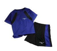 Conjunto deportivo unisex para niños primaveral y veraniego en manga corta - ropa casual de Boys Outfits&Set ideal para juego y actividad física Movimiento Libre sin Restricciones para Crecer Feliz