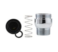 Conjunto desviador de ducha DV28 - Accesorio de latón cromado con sellos y resorte para manguera de ducha y sistemas de riel elevador