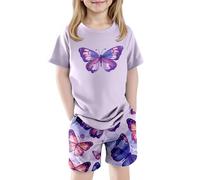 Conjunto diario para niños con estilo y cómodo, perfecto para juegos al aire libre y eventos casuales de edad 3 a 9 años (luz púrpura #7, 3-4 años)