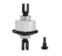 Conjunto Diferencial Pieza para Arrma para Typhon 6S para BLX 1/8 Piezas | Modificar Reparar Set Diff Delantero/Trasero Metal con Corona 42T y Piñón 15T para Potencia Fiable(Silver)