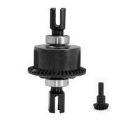 Conjunto Diferencial Pieza para Arrma para Typhon 6S para BLX 1/8 Piezas | Modificar Reparar Set Diff Delantero/Trasero Metal con Corona 42T y Piñón 15T para Potencia Fiable(Black)