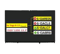 Conjunto digitalizador de 13.3 pulgadas para Lenovo Yoga 6-13ALC7 6-13ABR8 82UD 83B2 (2022) NV133WUM-N61 5D10S39764 5D10S39765 5D10S39763 FHD+ 1922 0 x 12. 00 Reemplazo de pantalla táctil LCD (no para