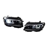 Conjunto dinámico completo de faros LED para VW para Tiguan L 2017-2020 | Par completo de faros delanteros izquierdo y derecho de repuesto