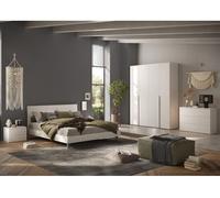 Conjunto dormitorio completo napoli color blanco