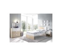 Conjunto dormitorio DINA 3 DEKIT natural / blanco