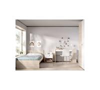 Conjunto dormitorio TOP 2 DEKIT natural/blanco