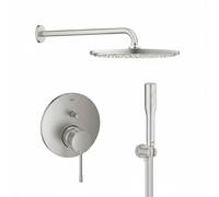 Conjunto ducha con efecto lluvia Grohe Rainshower 26066DC0, grifo de bañera y ducha Grohe Essence 24058DC1, 26658DC0, 27400DC0, 28362DC1