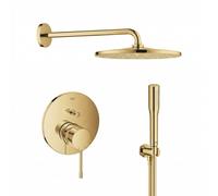 Conjunto ducha con efecto lluvia Grohe Rainshower 26066GL0, grifo de bañera y ducha Grohe Essence 24058GL1, 26658GL0, 27400GL0, 28362GL1