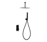 CONJUNTO DUCHA MONOMANDO EMPOTRADO AREZZO NEGRO MATE