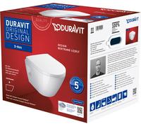 Duravit D-Neo taza de inodoro con asiento de cierre suave suspendido sin reborde blanco 45870900A1