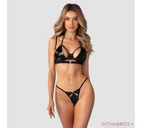 Conjunto Efecto Látex Sujetador + Tanga Obsessive Keira Lise