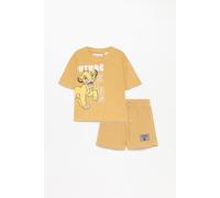 Conjunto El Rey León ©Disney camiseta y bermuda TOSTADO 9-12 meses