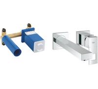 Conjunto elemento empotrado Grohe 23200002, grifo para lavabo Grohe Eurocube 23447000