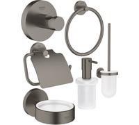 Conjunto escobilla de baño Grohe Essentials 40374AL1, portarrollos de papel higiénico Grohe Essentials 40367AL1, 40369AL1, 40365AL1, 40394AL1, 40364AL1
