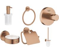 Conjunto escobilla de baño Grohe Essentials 40374DL1, portarrollos de papel higiénico Grohe Essentials 40367DL1, 40369DL1, 40365DL1, 40394DL1, 40364DL1