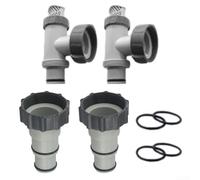 Conjunto esencial de válvula de émbolo de piscina para bombas de filtro Intex 28635EG, 28633EG, 28671EG, fácil control del flujo de agua (2 juegos)