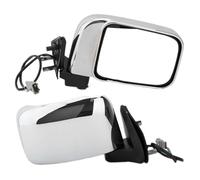 Conjunto Espejo Lateral Espejo Retrovisor Plegable Manual De 3 Pines Para Nissan Navara D22 1998 1999 2000 2001 2002-2008(Pair chrome)