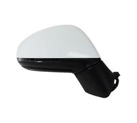 Conjunto Espejo Retrovisor Espejo Retrovisor Para VW Para Touareg 2011-2018 Con Memoria Plegable Automática Antideslumbrante Intermitentes Carcasa Cristal Calefactable Retrovisor Lateral(BLANCO,13 Wir