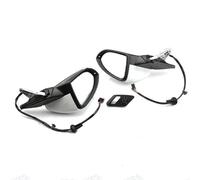 Conjunto Espejo Retrovisor Espejo Retrovisor Plegable Eléctrico Para Coche Para Golf 7 MK7 7,5 Montaje Ajuste Eléctrico Izquierdo Y Derecho Espejo Calefactor Con Luz Retrovisor Exterior Completo(WHITE