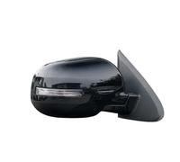Conjunto Espejo Retrovisor Espejos Retrovisores Coche Para Mitsubishi Para Outlander 2013-2020 Laterales Reflectores Y Luces LED Señal Giro Espejo Completo(Negro,bien)