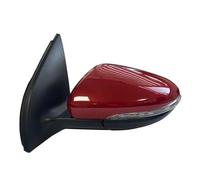 Conjunto Espejo Retrovisor Exterior Coche Espejo Retrovisor De 6 Líneas Con Ajuste Eléctrico Calefacción Y Plegado Manual Para VW Para Golf 6 (2008-2013) 1 Unidad.(1PCS Emma red L)