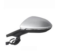 Conjunto Espejo Retrovisor Exterior Coche Espejo Retrovisor Eléctrico Plegable Para Coche Con Calefacción Y Ajuste Eléctrico Con Luz Para Golf 7 Para MK7 (2014-2016) 5GG857507A(Silver left,9-wire)