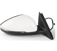 Conjunto Espejo Retrovisor Exterior Coche Espejo Retrovisor Lateral Con Calefacción Luz De Giro Automática Izquierda Y Derecha 6 Cables para VW para Jetta MK7 2019 2020(BLANCO,bien)