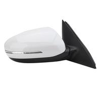 Conjunto Espejo Retrovisor Exterior Coche Espejo Retrovisor Lateral De Puerta Con 5/6/8 Cables Para Kia Para Optima 2011 2012 2013 2014 2015 Con Luz De Intermitentes.(BLANCO,6 Wire Right)