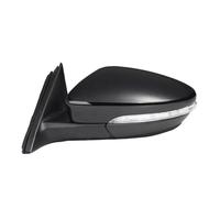 Conjunto Espejo Retrovisor Exterior Coche Espejo Retrovisor Lateral Trasero Con Calefacción Y Luz De Giro Plegable Para VW Para Passat CC (2010-2018) Cables 9 13 15(Plata,13 Wires Right)