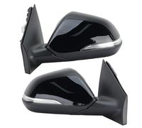 Conjunto Espejo Retrovisor Para Hyundai Para Sonata Para Novena Generación 2015-2017 Conjunto Espejo Puerta 8 Pines Lado Ala Plegable Manual Negro Espejo Retrovisor Completo(1pair)