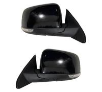 conjunto espejo retrovisor Para Jeep Para Grand Para Cherokee 2013-2019 Con Espejo Retrovisor Eléctrico Plegable Calefacción Conjunto Lateral(Left and Right black)