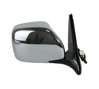 Conjunto Espejo Retrovisor Puerta Automóvil Espejo Retrovisor Exterior Plegable Eléctrico 3 Cables Para Toyota Para Land Para Cruiser LC100 4500 4700 LX470 1998-2007(Chrome Right)