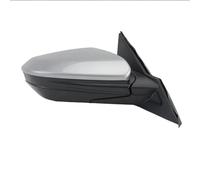 conjunto espejo retrovisor puerta lateral coche Para Civic 2016 2017 2018 2019 2020 3 Pines Espejo Retrovisor Puerta Lateral Montaje Cubierta Marco Lente Plegado Manual(Gray right)