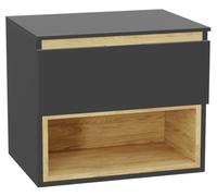 Conjunto estructura de armario Excellent Tuto 2.0 MLEX.2171.600.GRBL, encimera sobre armario Excellent Tuto 2.0 MLEX.2111.600.GR, MLEX.2151.600.01.GR