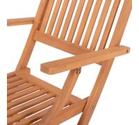Conjunto exterior madera Mesa 60 cm y 2 Sillas Plegables, Kate | De madera natural sostenible de acacia con FSC con transpiración natural y resistencia UV. Para exterior, jardín, terraza.