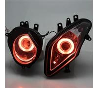 Conjunto Faro Delantero Motocicleta para BMW para S1000RR 2009-2011 2012 2013 2014 Conjunto De Faro Delantero De Motocicleta Faro Delantero Faro Moto(Red Angel Eye)