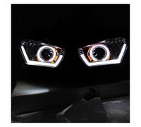 Conjunto Faro Delantero Motocicleta PARA R3 PARA R25 2013-2016 2017 Faros Delanteros LED R3 R25 Blanco Azul Ojos De Ángel Conjunto De Luces Altas Y Bajas Lámparas De Ambiente Decorativas Faro Moto(Red