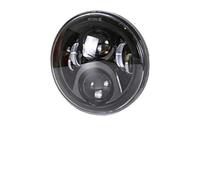 Conjunto Faro Delantero Motocicleta para Touring para Ultra para Classic para Electra para Street para Glide para Road para King Delantero para Motocicleta Delantero LED Yait Faro Moto(6 Black 60w)