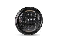 Conjunto Faro Delantero Motocicleta para Touring para Ultra para Classic para Electra para Street para Glide para Road para King Delantero para Motocicleta Delantero LED Yait Faro Moto(17 Black 90w)