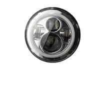 Conjunto Faro Delantero Motocicleta PARA Touring PARA Ultra PARA Classic PARA Electra PARA Street PARA Glide PARA Road PARA King Delantero Para Motocicleta Delantero LED Yait Faro Moto(5 Chrome 40w wi