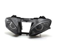 Conjunto Faro Delantero Motocicleta para YZFR6 2008-2015, Conjunto De Faros Delanteros HID con Proyector Doble Haz Alto/bajo Lente Transparente, Bombilla HID Angel Eye Roja De 35 W Faro Moto