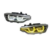 Conjunto Faro Delantero Para BMW F30 F35 320i 328i 335i 3 Series 2013-2018 Accesorios Coche Reemplazar Conjunto Faros Halógenos Xenón 2 Uds Faro LED DRL(For Xenon,Dual color)