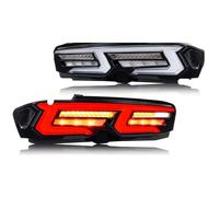 Conjunto Faro Trasero Compatible Con Chevrolet Para Chevy Para Camaro 2019-2024 SS ZL1 Intermitente Secuencial Negro Dinámico Luces Traseras Conjunto Luces Traseras