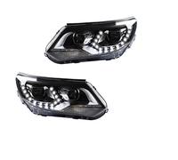 Conjunto Faros Aelanteros Faro Delantero Coche Para Tiguan 2013-2016 Iluminación Faros Delanteros Lente Proyector Luz Circulación Diurna Conjunto Faros Accesorios