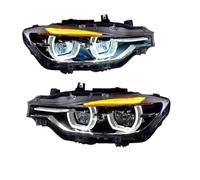 Conjunto Faros Aelanteros Para BMW Para Serie 3 Para F30 F31 F35 F80 2012-2019 Faros LED Dinámicos Para Coche DRL Lente De Proyector Con Diseño De Ojo De Ángel Faros Delanteros(Replace Xenon)